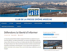 Tablet Screenshot of clubdelapresse2607.fr